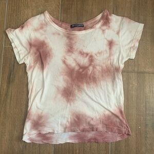 Brandy Melville Tie-Dye T-Shirt – Pink & White